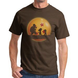 M Dragonball Hakuna Matata Shirt Brown